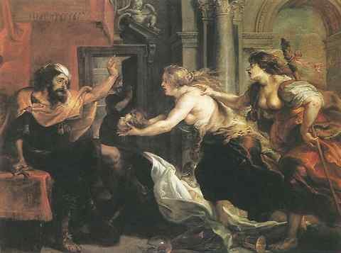 Tereus Confronted with the Head of his Son Itylus A4 Photo Print