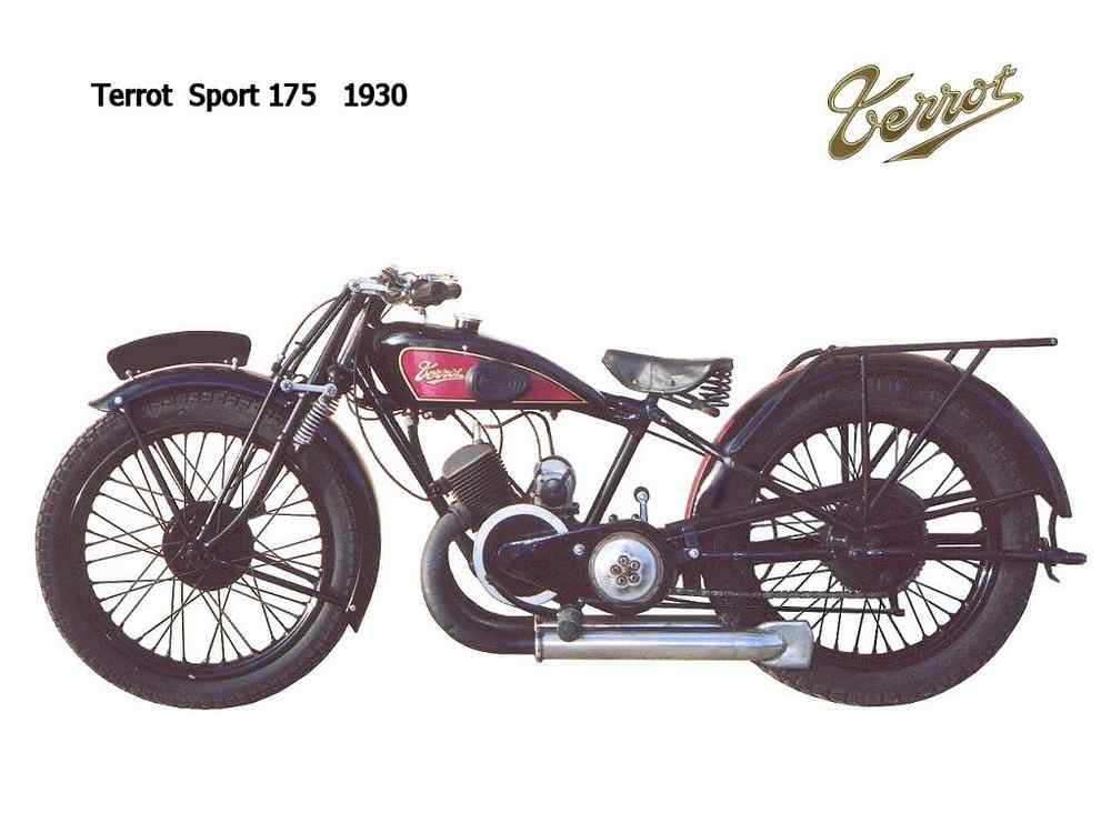 Terrot Sport 175 1930 motorbike A4 Photo Print