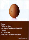 Tesco Eggs Value Vintage Retro Advert Poster A4 Photo Print