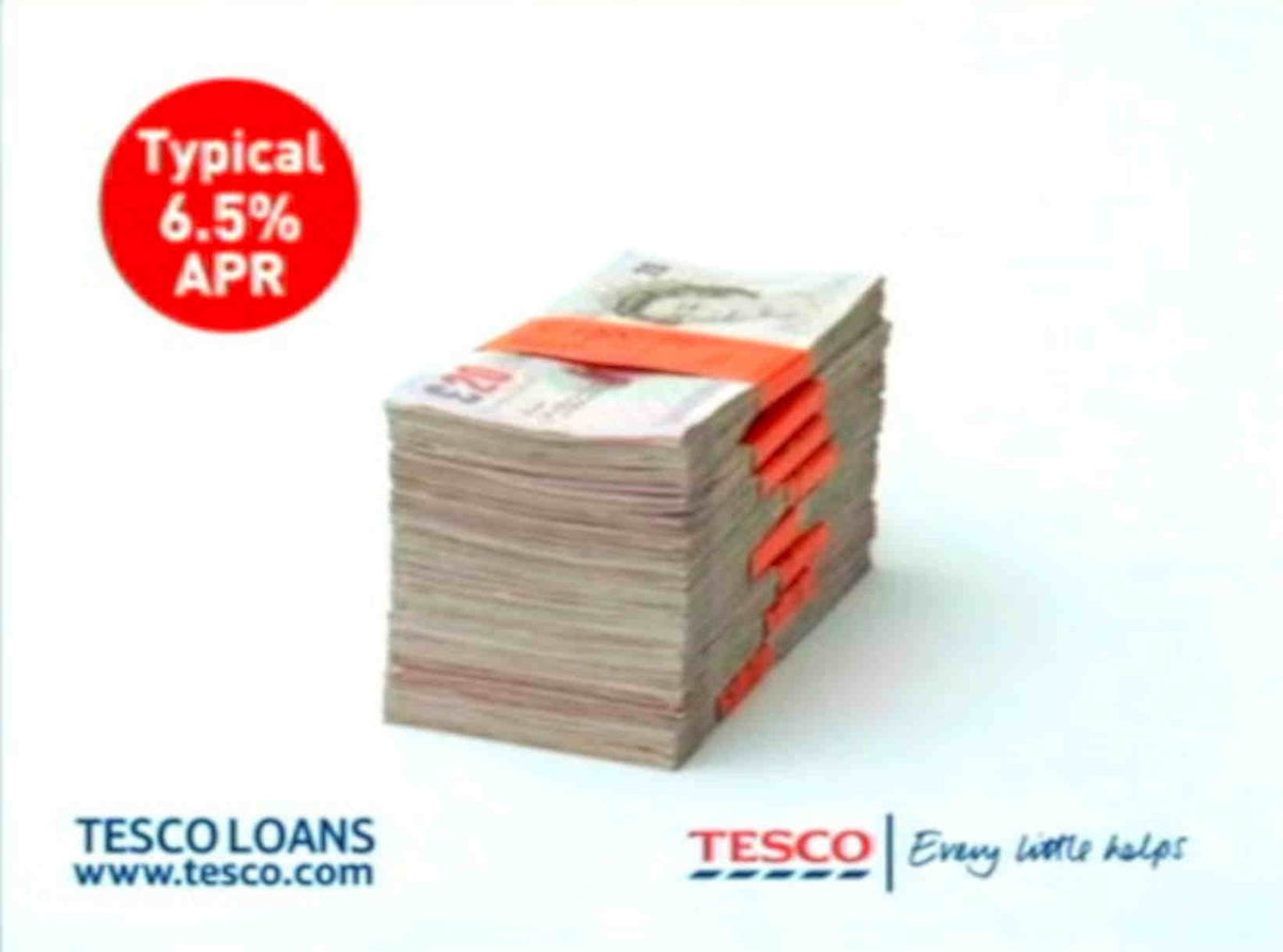 Tesco Loans Offer Vintage Retro Advert Poster A4 Photo Print