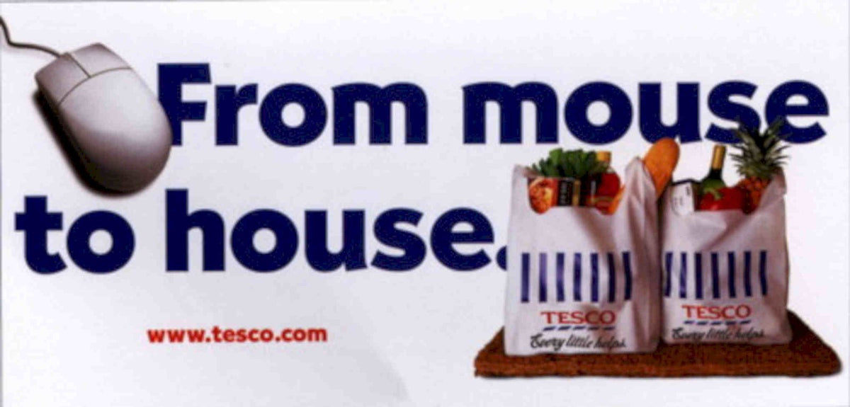 Tesco Mouse Produce Vintage Retro Advert Poster A4 Photo Print