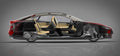 Tesla Model S cutaway A4 Photo Print