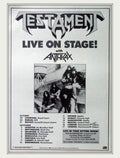 Testament Anthrax Live Vintage Retro Advert Poster A4 Photo Print