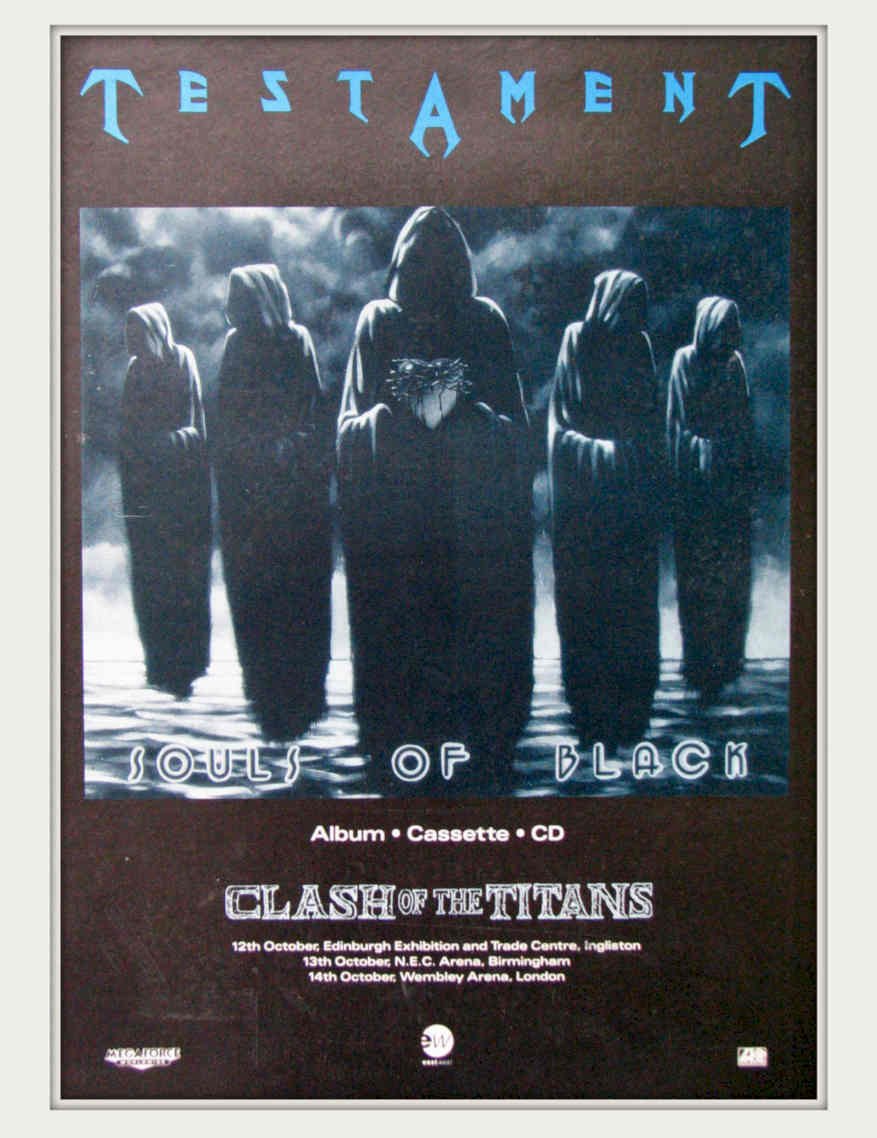 Testament Souls Black Vintage Retro Advert Poster A4 Photo Print