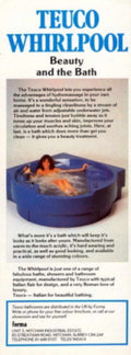 Teuco Whirlpool Bath 1970s Vintage Retro Advert