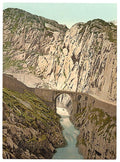 Teufelsebrucke Andermatt Vintage A4 Photo Print