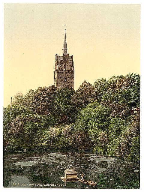 Teufelskule Rostock Mecklenburg Schwerin Vintage A4 Photo Print