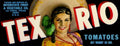 Tex Rio Tomatoes 1950s Vintage Retro Advert Poster