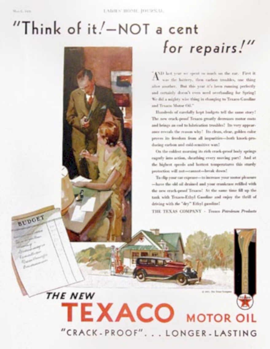 Texaco Budget Auto 2 Vintage Retro Advert Ads A4 Photo Print