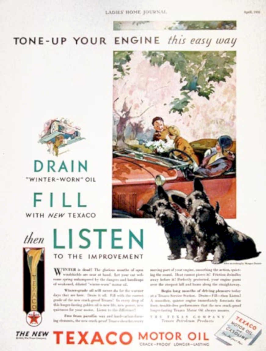 Texaco Engine Tone 2 Vintage Retro Advert Ads A4 Photo Print