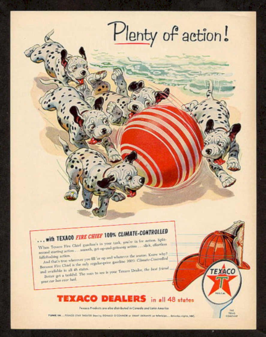 Texaco Fire Chief 1 Vintage Retro Advert Ads A4 Photo Print