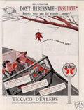 Texaco Insulation Car Vintage Retro Advert Ads A4 Photo Print