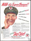 Texaco Sky Chief Vintage Retro Advert Ads A4 Photo Print
