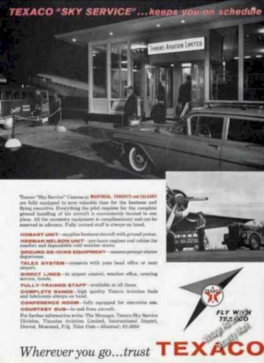 Texaco Sky Service Vintage Retro Advert Ads A4 Photo Print