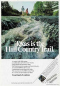 Texas Hill Country Vintage Retro Advert Ads A4 Photo Print