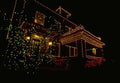 Texas Holiday Lights House 1 A4 Photo Print