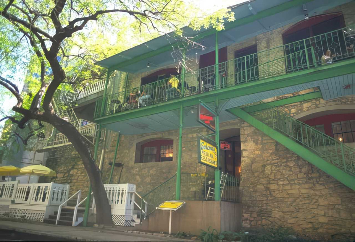 Texas Sals Restaurant Austin A4 Photo Print