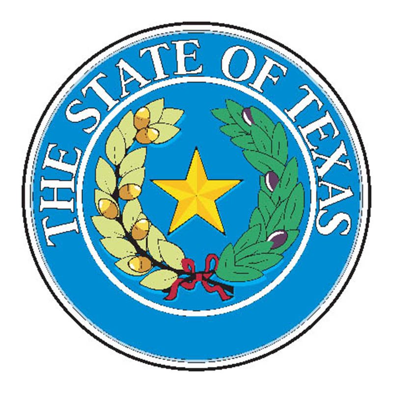 Texas Seal N3317 A4 Photo Print