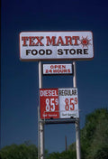 Texas Tex Mart Sign A4 Photo Print