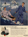 Textron Holiday Reindeer 1950s Vintage Retro Advert Poster