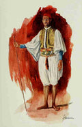 Thackeray Lance 1869 1916 The People of Egypt 1916 Running Sais A4 Photo Print