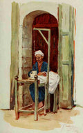 Thackeray Lance 1869 1916 The People of Egypt 1916 Spinner or weaver A4 Photo Print