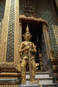 Thailand Golden Asura Statue A4 Photo Print