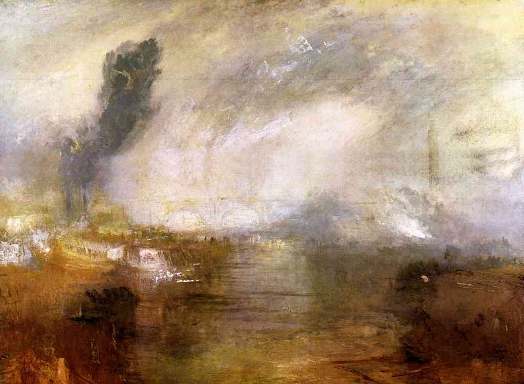 Thames Above Waterloo Bridge Joseph Mallord Turner A4 Photo Print