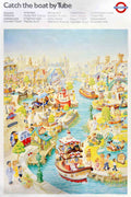 Thames Boat Trip Vintage Retro Advert Poster A4 Photo Print