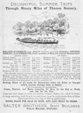 Thames Steamer Trips Vintage Retro Advert Ads A4 Photo Print
