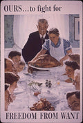 Thanksgiving Family Turkey Vintage Retro Advert Ads A4 Photo Print