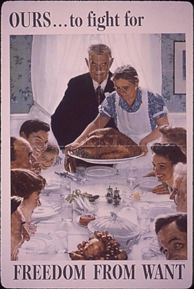 Thanksgiving Family Turkey Vintage Retro Advert Ads A4 Photo Print