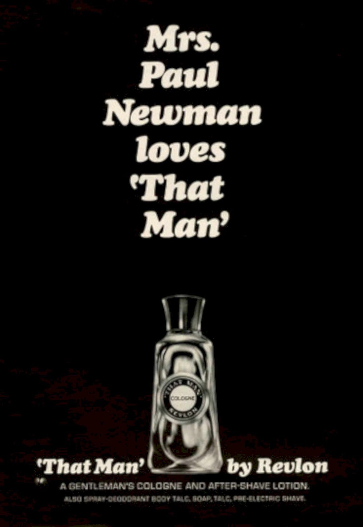 That Man Revlon 1960s Vintage Retro Advert