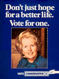Thatcher Conservative Vote 1970s Vintage Retro Advert