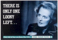 Thatcher Vote Protest 1980s Vintage Retro Advert