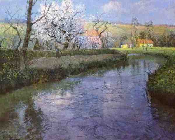 Thaulow Frits A French River Landscape 5 A4 Photo Print
