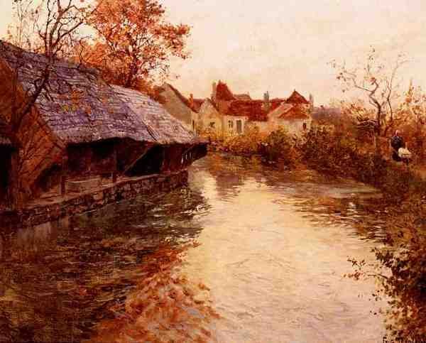 Thaulow Frits A Morning River Scene 5 A4 Photo Print