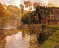 Thaulow Frits Cottage By A Stream 5 A4 Photo Print