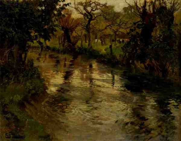 Thaulow Fritz Woodland Scene With A River 5 A4 Photo Print