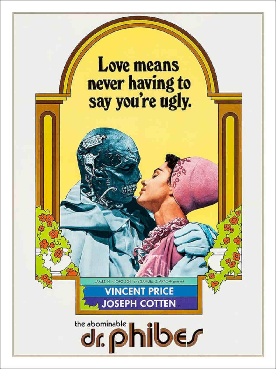The Abominable Dr Phibes Vincent Price Vintage Retro Advert Poster A4 Photo Pri