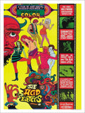 The Acid Eaters Hippie Psychedelic Movie Poster Vintage Retro Advert Poster A4 