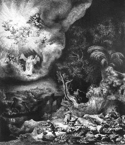 The Angel Appearing To The Shepherds Wg A4 Photo Print