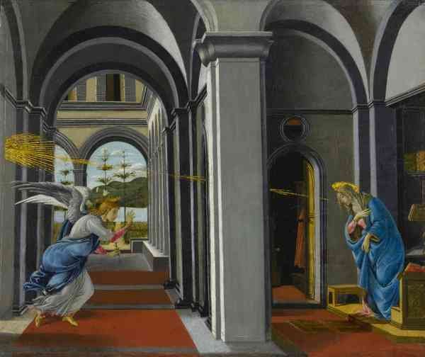 The Anunciation by Boticelli A4 Photo Print
