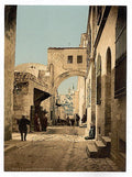 The Arch of Ecce Homo Jerusalem Vintage A4 Photo Print
