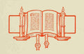The Art & Practise of Typography 1917 Bible & candlesticks 2 A4 Photo Print
