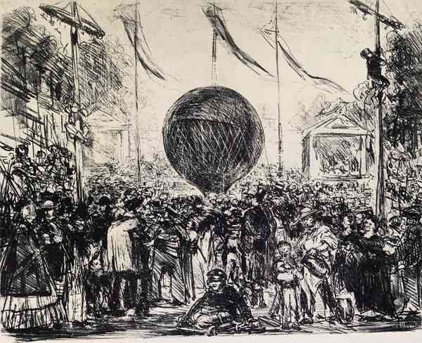 The Balloon by Manet A4 Photo Print