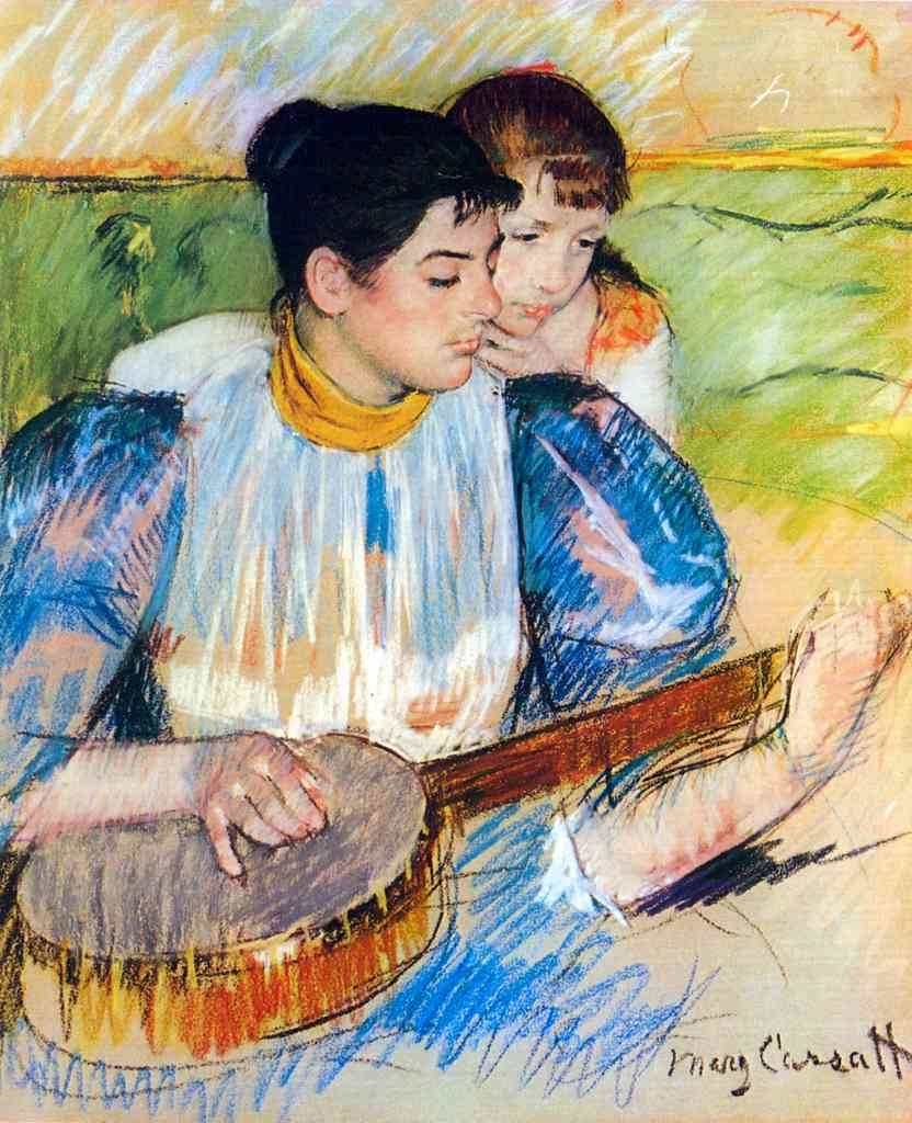 The Banjo Lesson Cassatt A4 Photo Print