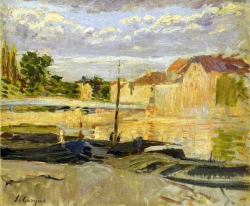 The Banks Of The Marne At Lagny 1905 A4 Photo Print