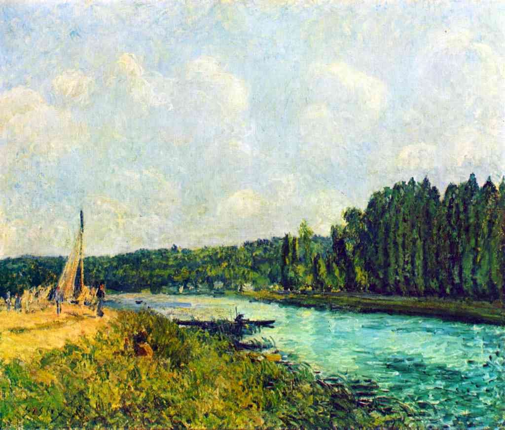 The Banks Of The Oise Sisley A4 Photo Print