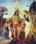 The Baptism Of Christ Da Vinci A4 Photo Print